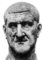 Максимин Фракиец (173—238), римский император (235—238), поднявшийся к власти из простых солдат. Был наделен необычайной физической силой, которая, однако, не спасла его от собственных воинов