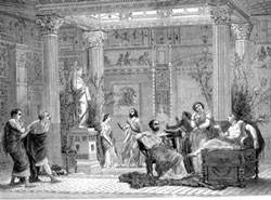 Римская семья в атрии богатого дома