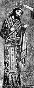 Христос коронует короля Роджера II. Мозаика Нарфика Мартораны 