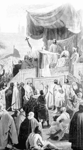 Святой Бернар призывает к крестовому походу