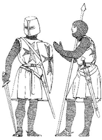 Одежда и вооружение рыцарей Храма