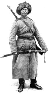 Киргиз личного конвоя атамана Оренбургского казачьего войска Дутова. 1919 г.