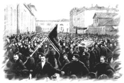 Похороны Н.Э. Баумана 18 октября 1905 г.