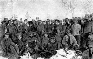 Братание русских и немецких солдат. Декабрь 1917 г. Фото
