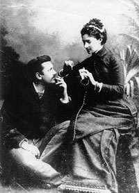 П.Н. и А.В. Трубецкие во время свадебного путешествия. Флоренция. 1884 г.