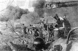Наступление советских войск в Восточной Пруссии. Фото 1945 г.