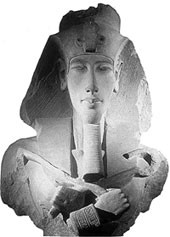 Фараон Эхнатон. Скульптура из храма Гематон в Карнаке