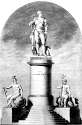 Памятник Г.А. Потемкину в Херсоне. Ксилография. 1892 г.