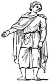 2 — нижняя и верхняя туники. Рисунки с римских барельефов