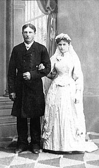 Свадебный портрет. Фото 1880—1890-х гг.