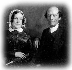 Северяне: Чарльз Финней, американский евангелический проповедник, с женой. Дагеротип 1850 г.