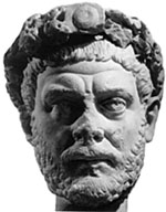 Император Диоклетиан. Мраморный бюст 
