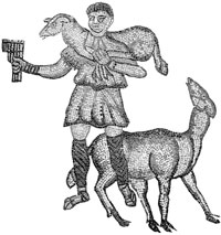 Символическое изображение Христа — Пастыря доброго знаменовало собой приход новой побеждающей религии. Мозаика