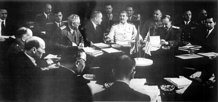Советская делегация на Потсдамской конференции. Август 1945 г.