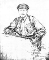 К.И. Финогенов. Командир артизанской бригады В.Г. Бойко. 1944 г.