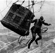 Прыжок с воздушного шара. Применение воздушного шара во время военной операции в Марокко. 1907 г.
