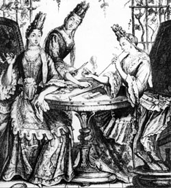 Курящие дамы при дворе Людовика XIV