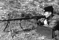 Казак-пулемётчик власовской армии