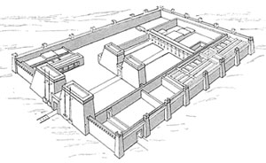 Реконстукция храма Рамсеса III