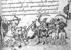 Бой войска князя Игоря Святославича с половцами. 1185 г.
