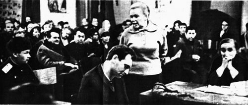 Суд над поэтом-«тунеядцем», будущим нобелевским лауреатом Иосифом Бродским. 1964 г.