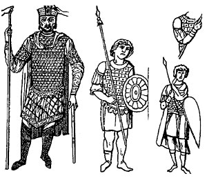Византийские воины и их вооружение