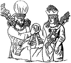Шах Хосров II с супругой