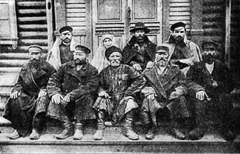 Группа ходоков-переселенцев. Фото начала XX в.