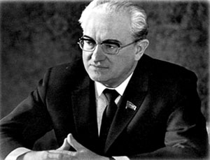 Ю.В.Андропов, генеральный секретарь ЦК КПСС с ноября 1982 до начала 1984 г.