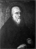 Икона преподобного Ильи Муромца, расположенная над ракой святого