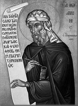 Преподобный Иоанн Дамаскин. Икона