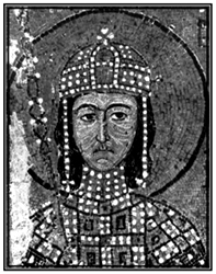 Византийский император Алексей Комнин. Мозаика церкви Святой Софии в Константинополе. 1122 г.